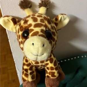 Charming Giraffe Plush Toy - Brown and Cream
